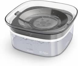 Bebedouro Automático Pelo Seco 2L PETYC Premium Design, 20x11 cm, Raças de Pelo Longo (Cinza)