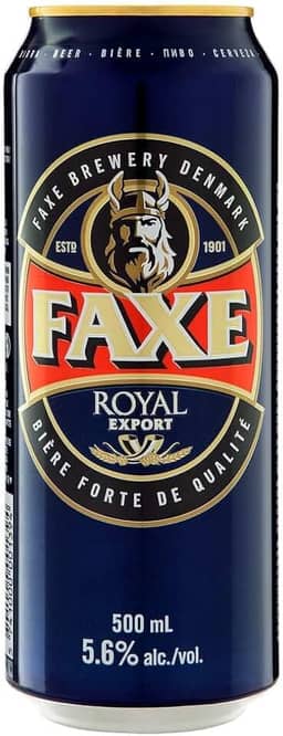 Cerveja Faxe, Royal, Lata, 500ml 1un