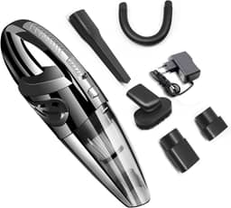 Aspirador de Pó e Àgua,PerfinㅤPortátil, Preto，Limpadores de carros