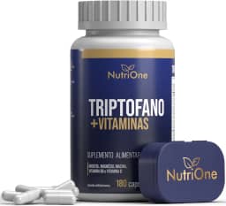 Triptofano 500mg 180 Cápsulas + NIacina, Inositol, Magnésio, Vitamina D e B6 - Nutrione