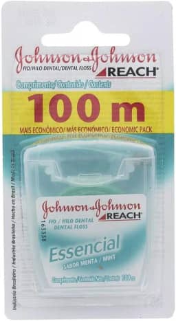 Johnson's Reach Fio Dental Essencial Menta, 100m