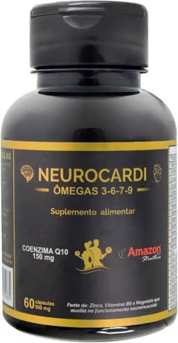 Neurocardi, Suplemento com Ômega 3-6-7-9, Coenzima Q10 150mg, 60 Cápsulas