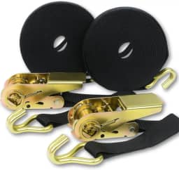 Kit 2x Cinta Catraca 800kg 4,6 Metros Amarração de Carga em Caminhão Carreta Camionete Moto com Gancho J em Aço Bicromatizado - Vale Cintas (2)
