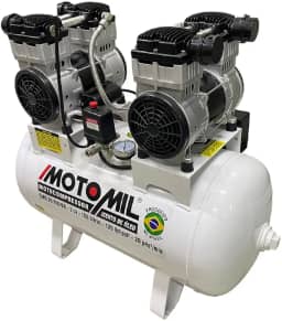 COMPRESSOR DE AR ODONTOLÓGICO 20 PÉS 100L SILENCIOSO SEM ÓLEO 4CV CMO-20/100BR