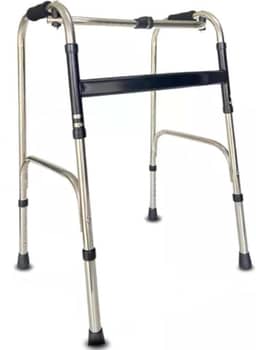 ANDADOR 2 BARRAS IDOSO ADULTO DOBRAVEL ARTICULADO FIXO REGULAVEL 120Kg SUPERMEDY