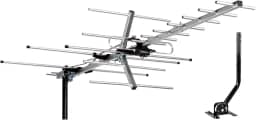 [Mais recente 2020] Antena de TV de cinco estrelas, antena externa Yagi Satellite HD com alcance de até 200 quilômetros – antena de TV de montagem no sótão ou no teto, antena OTA digital de longo alcance para 4K 1080P, Antenna plus J pole
