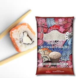 Arroz Grão Curto Koshihikari Sakura 5Kg - Ideal para Sushi
