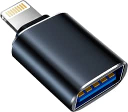 Adaptador Apple Lightning para câmera USB, cabo OTG USB 3.0 para iPhone/iPad para conectar leitor de cartão, pen drive USB, disco U, teclado, mouse, hubs, MIDI, Plug & Play