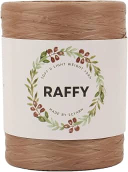 Fio de fita RAFFY para tricô e crochê macio e leve para fazer bolsa de praia de verão e chapéu de sol Col.116