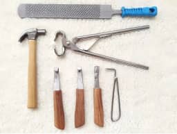 Casqueamento Jogo De Rinete/Rineta Grosa Torquesa Martelo