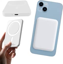 Bateria Magnética Portátil 10.000mAh para iPhone – Fixação Automática – Compatível com iPhone 12, 13, 14, 15, 16 e 17 – R Compacta e Segura