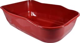 Bandeja Higiênica para Gatos, Caixa de Areia, Toalete para Gatos Duracat Luxo Vermelho