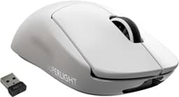 Mouse Gamer Sem Fio Logitech G PRO X SUPERLIGHT com Tecnologia LIGHTSPEED, Ultraleve 63g, 5 Botões Programáveis, Sensor HERO 25K e Bateria Recarregável - Compatível com POWERPLAY - Branco