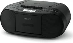 Sony CD Cassete Radio CFD-S70 B - Estéreo - Preto - CD, MP3 - Auxiliar