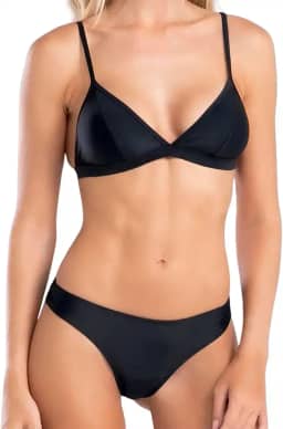 Biquini Fio Dental Top Triângulo Bojo Removível Praia Uv She