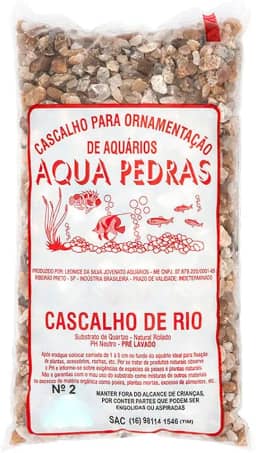 Substrato para Aquários Aqua Pedras Rio - Tamanho 2