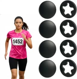 Botões de Fixação Para Número de Peito Corrida – Kit 4 Unidades Reutilizáveis