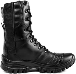 Coturno Militar Couro Palmilha Em Gel Preto 4092