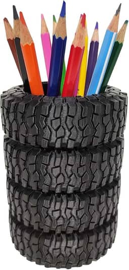 Porta Caneta Pneu Off Road Objetos Tire Pneus Off-road 12 cm