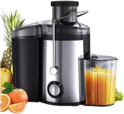 Centrífuga de Frutas 800W – Extrator de Sucos com 2 Velocidades, Coletor de Polpa e Design Moderno (220v)