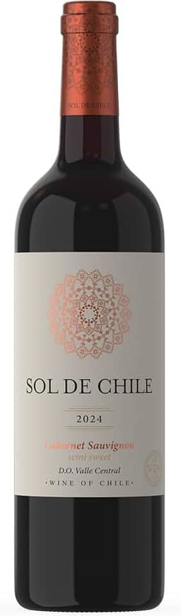 Vinho Tinto Suave Chileno Sol de Chile Cabernet Sauvignon 750ml