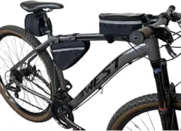 Kit Bolsa Bike Triangular Quadro Banco Selim Porta Celular Acessório Para Bicicleta ART MANIA