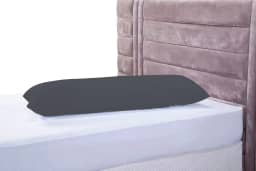 Fronha Travesseiro De Corpo Pele De Pêssego 1,35x0,45 Xuxão Cinza