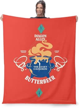 Manta Warner Bros. Harry Potter com vazamento de seda para caldeirão 101 x 127 cm