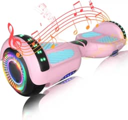 SIMATE 6.5 Hoverboard with Bluetooth & LED Lights, Self Balancing Hover Boards for Kids & Adults & Girls & Boys, for All Ages