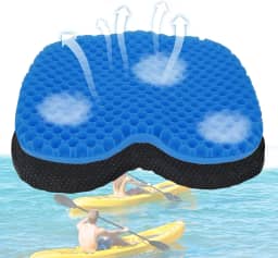 Almofada antiderrapante para assento de caiaque, impermeável, de gel espesso, para sentar na cadeira de caiaque, acessórios de caiaque, equipamento para pesca, caiaque, almofada de gel espesso