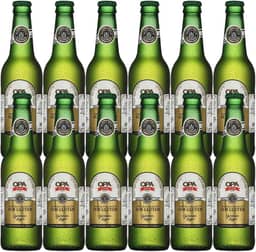 Pack 12 unidades Cerveja Puro Malte German Lager teor 5% 355ml sem glúten Opa Bier
