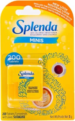 Splenda Minis, Adoçante Sem Calorias, 200 Comprimidos Dissolvíveis, 3g