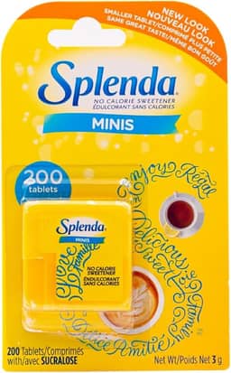 Splenda Minis, Adoçante Sem Calorias, 200 Comprimidos Dissolvíveis, 3g