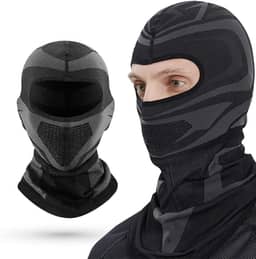 Touca Ninja Toca Balaclava Articulada Proteção Uv50 Térmica Respirável Resistente Frio Calor Vento Máscara para Motoboy Motoqueiro Corrida Equitação Gorro Bandana Toca Preto