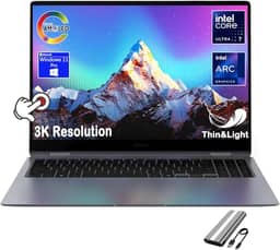 SAMSUNG Laptop Galaxy Book4 Pro Business, tela sensível ao toque 3K AMOLED de 14 polegadas, Intel 16-Core Ultra 7 155H, bateria de longa duração, fina e leve, webcam IA 1080P, Windows 11Pro, com PSD