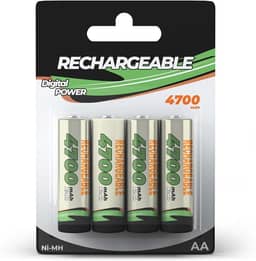Pilha Recarregável Aa 4700mah 1.2v Kit com 4 Unidades