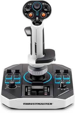 Thrustmaster Sol-R1, Joystick de Vôo tecnologia de efeito Hall para jogos ultraprecisos, 44 botões, ideal para simulação de voo espacial (compatível com PC)