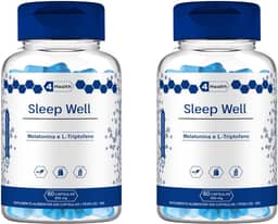 Sleep Well Melatonina & L-triptofano 500mg - 4 Health - 2 POTES