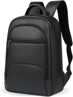 Mochila Masculina Couro Legítimo Notebook até 15.6 Polegadas Executiva Slim Premium Luxo MONOLO