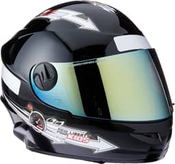 CAPACETE FECHADO PRO TORK LIBERTY FOR KIDS SOLID PRETO TAM. 54 VIS. DOURADA