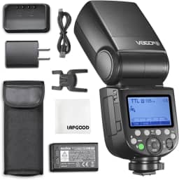 GODOX V860III V860III-S Flash para câmera Sony Flash Speedlite - GN60 2.4G TTL 1/8000s HSS 1.5s Recuperação 480 Full Flash 10 Níveis Lâmpada de modelagem LED 2600mAh Bateria Li-ion