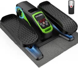 018 Mini exercitador motorizado de perna elíptico sob a mesa, 12 velocidades, 5 modos, enquanto está sentado para idosos, como visto na TV, com tapete antiderrapante, silencioso e portátil