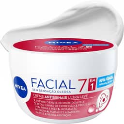 NIVEA Creme Facial Antissinais 100g - Sua fórmula com hidronutrientes e vitamina E é de rápida absorção, firma e reduz linhas de expressão e protege a pele contra os raios UVA/UVB