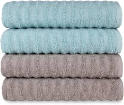 Kit 4 Toalhas Banho Banhão Gigante Super Absorção Macia - Ocean (KIT 6)