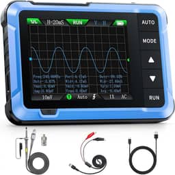 FNIRSI dso-510 osciloscópio portátil/gerador de sinal dds 2 em 1, osciloscópio automotivo portátil digital tft de 2,8 polegadas, largura de banda de 10 mhz, taxa de amostragem de 48 ms/s, fu