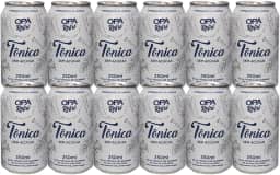 Pack 12 unidades Água Tônica de Quinino de Baixa Caloria 350ml Opa Bier