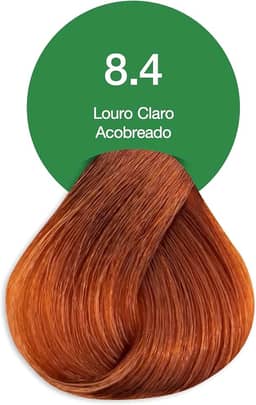 Acquaflora 8.4 Louro Claro Acobreado Coloracao Creme Permanente Vegana 60g