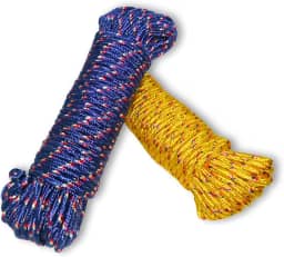 Kit 2 Cordas Trançadas Nylon 5mm 10m Multiuso Paracord Atividades Ao Ar Livre Camping Escalada Acessório De Barraca Viagem Esporte Reforçada Durável Carga Transporte Barrigueira Amarração Varal (2)