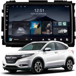Multimídia Adak 9P HRV 2015 a 2021 2+64GB Quadcore Carplay Android Auto Gps