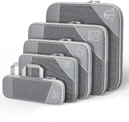 Organizador de Mala, Kit 5 Necessaire Organizadores de Malas para Viagem, Kit Organizador de Mala, Kit Organizador de Malas para Viagem, Organizador Mala